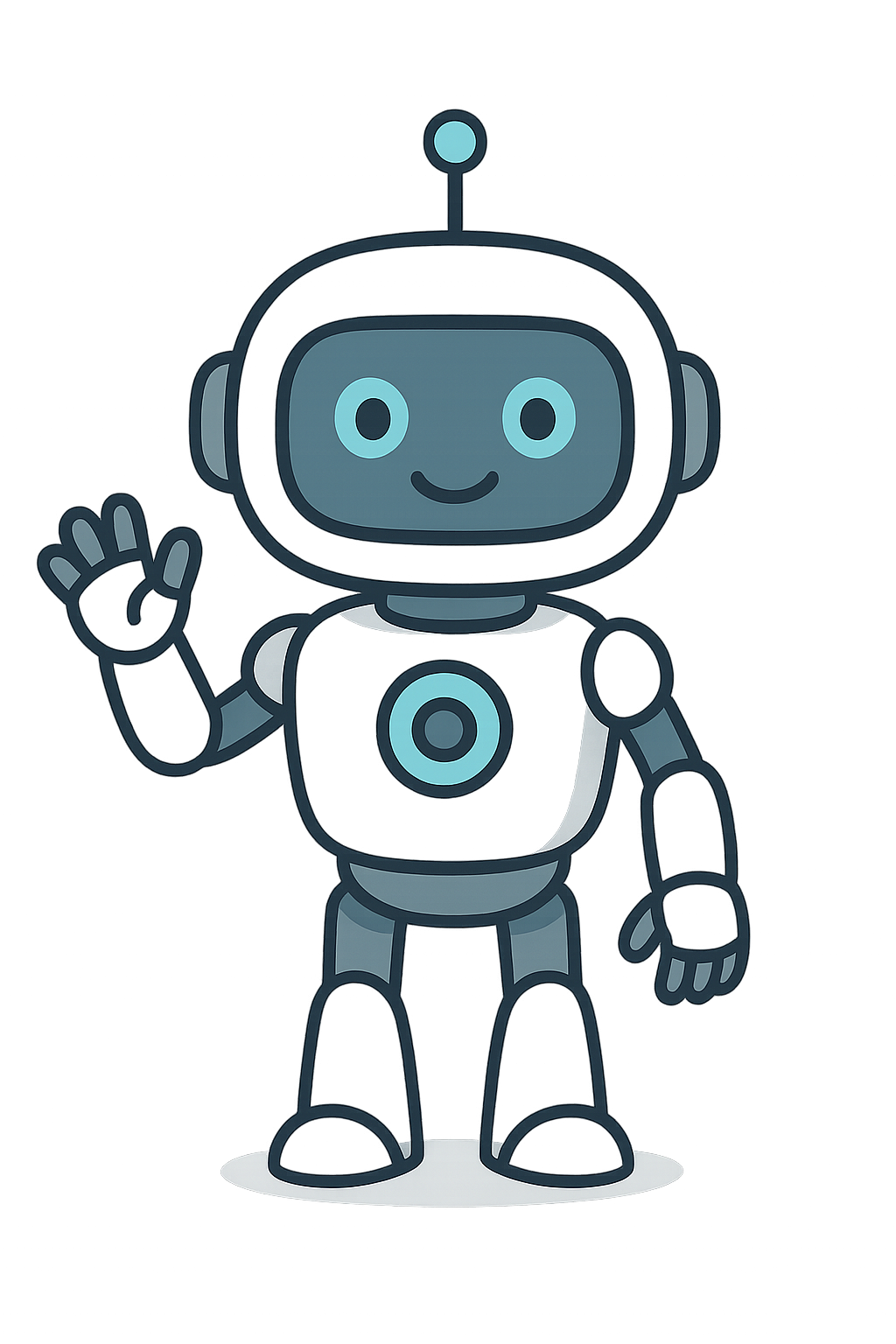 AI Robot Assistant demonstrating HypedUpp's capabilities